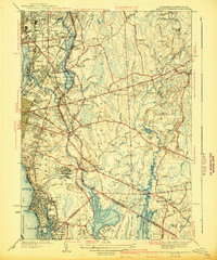 Historical Map of East Providence, RI in 1941